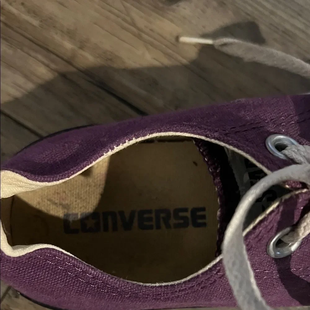 Converse Kids Purple and White Sneakers